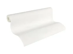 PROFHOME 953414-GU Textiloptik Tapete Struktur Matt Weiß 7,035 m2 0,70 m x 10,05 m 7,035 m2 Weiß* Überstreichbare Tapeten
