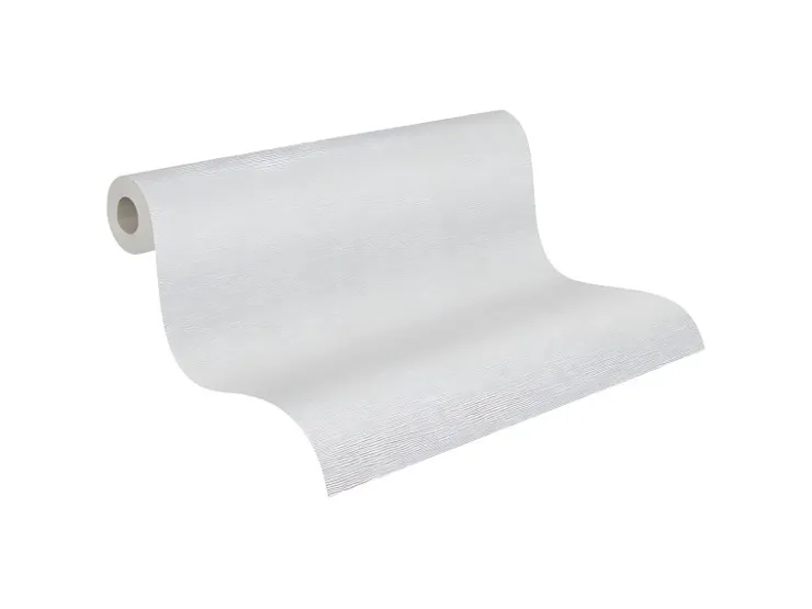 PROFHOME 251312-GU Textiloptik Tapete Struktur Matt Weiß 1,06 m x 25,00 m 26,50 m2 Weiß* Überstreichbare Tapeten