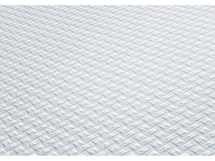 PROFHOME 935281-GU Textiloptik Tapete Struktur Matt Weiß 1,06 m x 25,00 m 26,50 m2 Weiß
