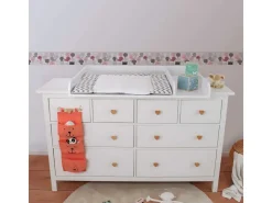 PROFHOME 403741-GU Tiermotiv Tapete Kindertapete Matt Rosa Grau Weiß 0,75 m2 0,15 m x 5,00 m 0,75 m2 Rosa* Bordüren