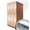 PROFHOME Malervlies 60 g Anstrichvlies Reno-Vliestapete überstreichbar 1 Palette mit 288 Rollen 7632 m2 Weiß* Überstreichbare Tapeten
