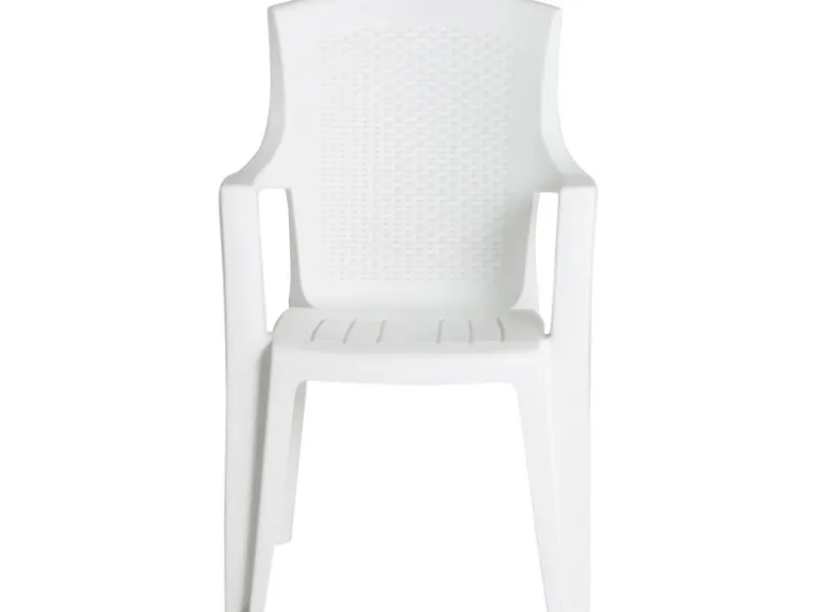 Progarden Stapelsessel Eden Weiß 62 cm x 60 cm x 89 cm* Stühle