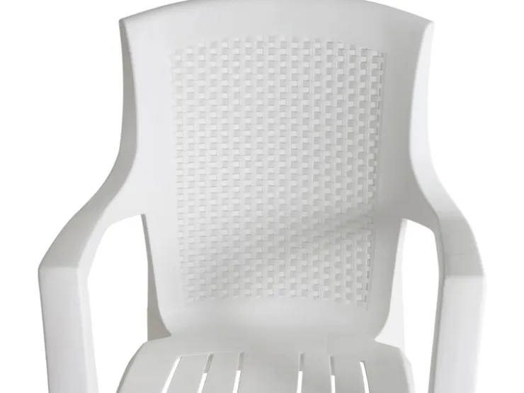 Progarden Stapelsessel Eden Weiß 62 cm x 60 cm x 89 cm* Stühle