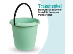 ProHome Eimer 5 Liter Kunststoffbügel Grün 1er Pack* Reinigung|Malerbedarf