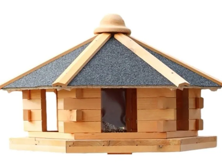 Promadino Vogelhaus Fehmarn aus Kiefernholz Ø 59 cm Höhe 38 cm ohne Fuß* Vogelbedarf