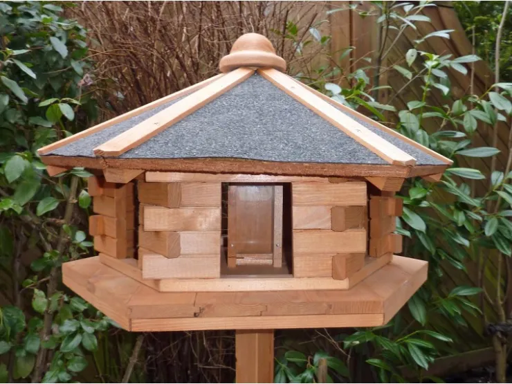 Promadino Vogelhaus Fehmarn aus Kiefernholz Ø 59 cm Höhe 38 cm ohne Fuß* Vogelbedarf