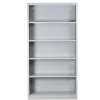 PROREGAL Aktenregal Butterfly 5 Ordernhöhen HxBxT 195 x 100 x 33 cm Grau