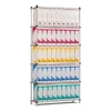 PROREGAL Aktenregal HxBxT 200 x 100 x 30 cm 6 Ebenen Spanplatten-Fachboden Fachlast 60 kg Bis Zu 66 Archivordnern mit Hebel Lichtblau-Lichtgrau* Büroregale