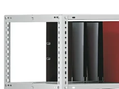 PROREGAL Aktenregal Schraubsystem Grundregal HxBxT 290 x 100 x 60 cm 9 Ebenen Fachlast 90 kg Mit Deckboden Beidseitig Nutzbar