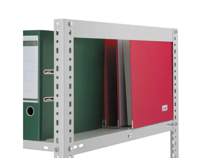 PROREGAL Aktenregal Schraubsystem Grundregal HxBxT 255 x 100 x 60 cm 7 Ebenen Fachlast 90 kg Ohne Deckboden Beidseitig Nutzbar* Büroregale