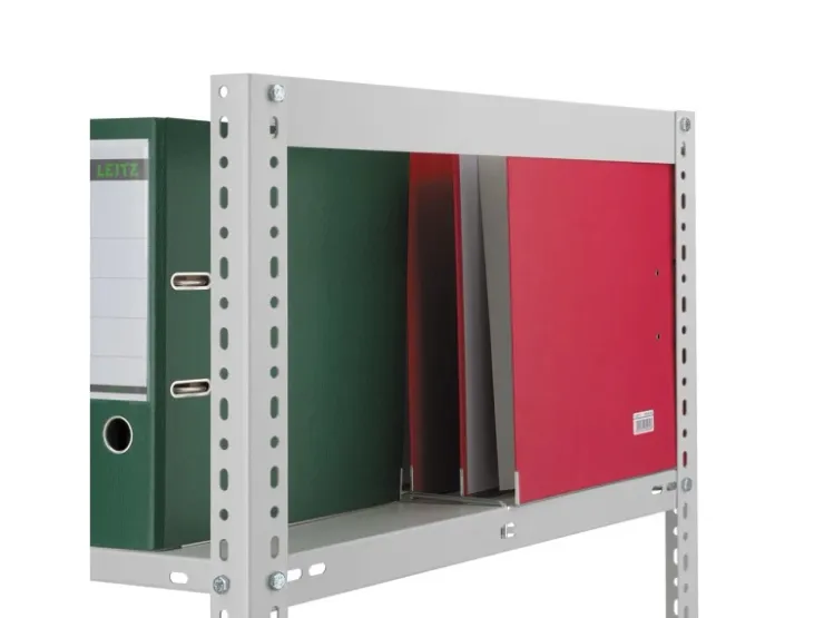 PROREGAL Aktenregal Schraubsystem Grundregal HxBxT 185 x 100 x 60 cm 5 Ebenen Fachlast 90 kg Ohne Deckboden Beidseitig Nutzbar