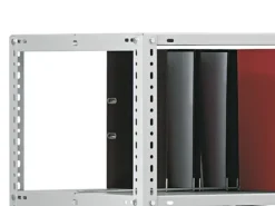 PROREGAL Aktenregal Schraubsystem Grundregal HxBxT 185 x 100 x 60 cm 6 Ebenen Fachlast 90 kg Mit Deckboden Beidseitig Nutzbar* Büroregale