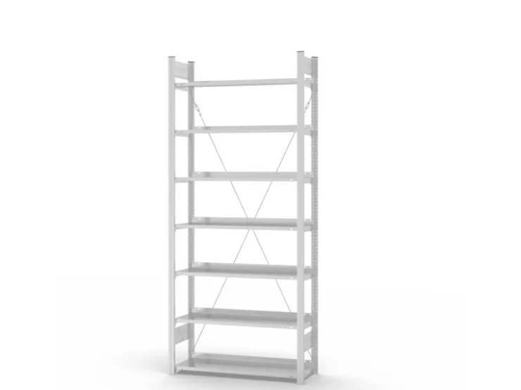 PROREGAL Aktenregal Stecksystem T-Profil Grundregal HxBxT 235 x 100 x 30 cm 7 Ebenen Fachlast 60 kg Einseitig Nutzbar