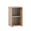 PROREGAL Aktenregal Swan Small HxBxT 84 x 51 x 41 cm 2 Fächern Eiche & Weiß
