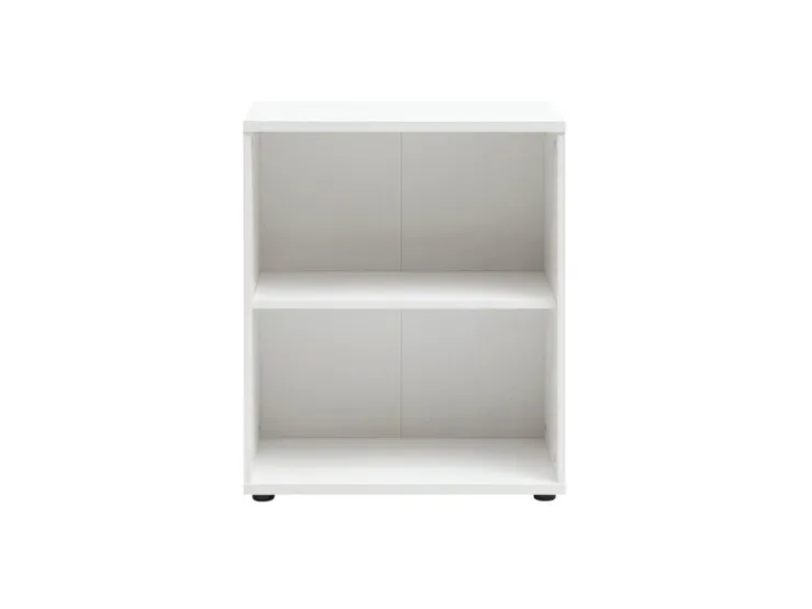 PROREGAL Aktenregal Tiger Small HxBxT 77 x 65 x 34 cm 2 Fächern Weiß* Büroregale