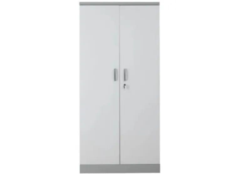 PROREGAL Aktenschrank Beetle 4 Fachböden HxBxT 195 x 92 x 42 cm Grau & Weiß
