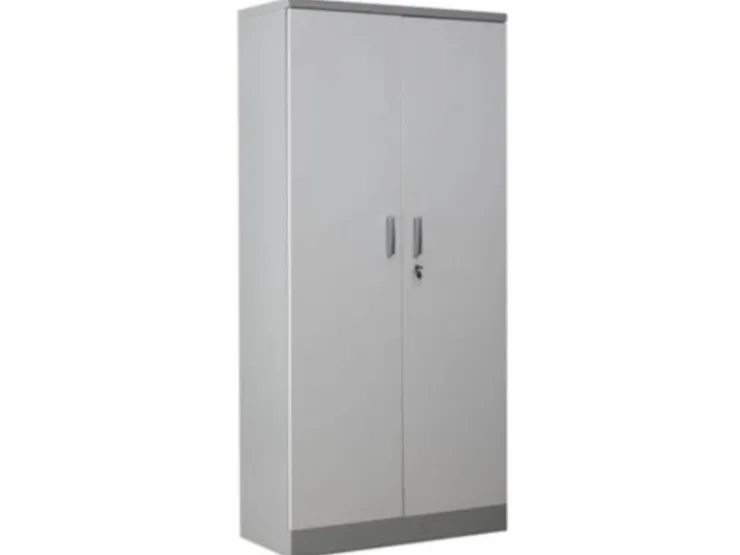 PROREGAL Aktenschrank Beetle 4 Fachböden HxBxT 195 x 92 x 42 cm Grau & Weiß