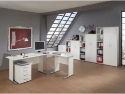 PROREGAL Aktenschrank Tiger XL HxBxT 182 x 65 x 34 cm 5 Fächern & 2 Flügeltüren