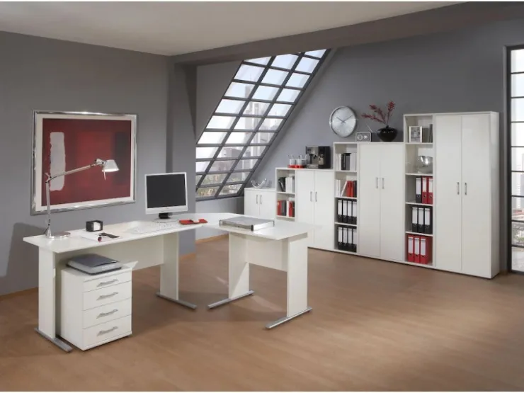 PROREGAL Aktenschrank Tiger XL HxBxT 182 x 65 x 34 cm 5 Fächern & 2 Flügeltüren