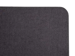 PROREGAL Akustik-Tischtrennwand HxBxT 60x65x2 cm Doppelwandig Stoff Büro-Sichtschutz Schreibtisch Pinnwand* Pinnwände