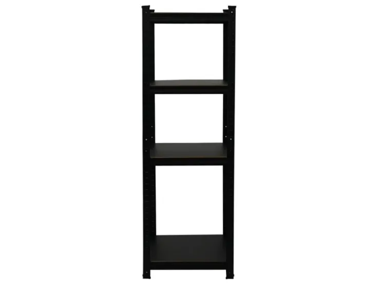 PROREGAL All Black Series Schwerlastregal Ragnar für Gesamtlast 500 kg HxBxT 150 x 45 x 45 cm Matt Schwarz Kellerregal Steckregal Garagenregal* Schwerlastregal