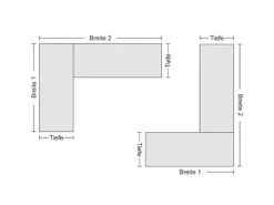 PROREGAL Eckregal Stecksystem T-Profil HxBxT 250 x 130 x 50 cm 6 Ebenen Traglast 124 kg* Eckregale|Büroregale