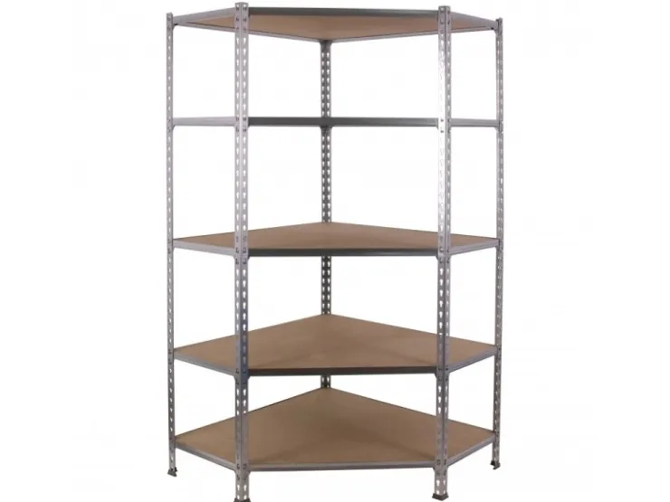 PROREGAL Eckregal Muli HxBxT 180 x 90 x 40 cm 5 Fachböden Fachlast 200 kg Verzinkt* Eckregale