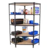 PROREGAL Eckregal Muli HxBxT 180 x 90 x 30 cm 5 Fachböden Fachlast 200 kg Anthrazit* Eckregale
