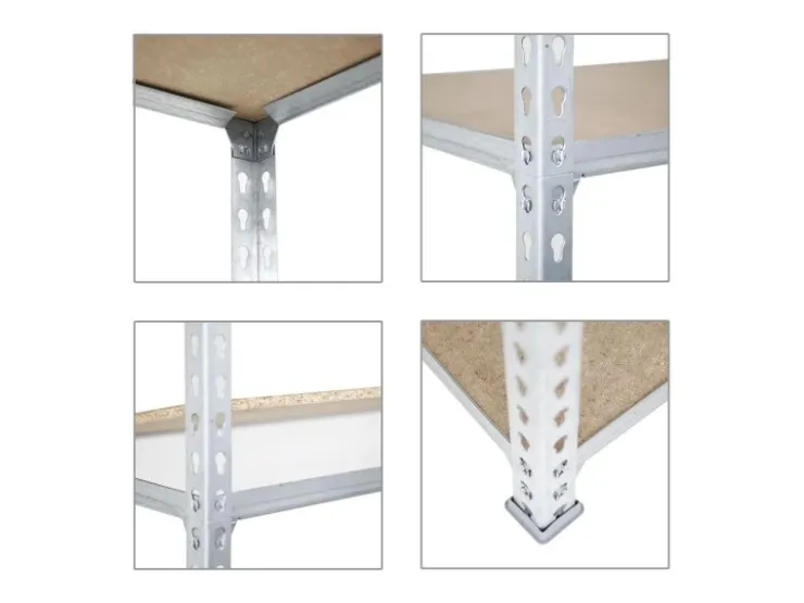 PROREGAL Eckregal Muli HxBxT 180 x 90 x 30 cm 5 Fachböden Fachlast 200 kg Verzinkt* Eckregale