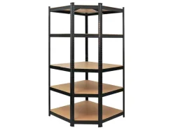 PROREGAL Eckregal Ragnar für Gesamtlast 875 kg HxBxT 180 x 90 x 60 cm Kellerregal Steckregal Garagenregal Lagerregal* Metallregale