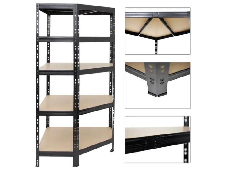 PROREGAL Eckregal Tiger HxBxT 180 x 90 x 45 cm Fachlast 175 kg