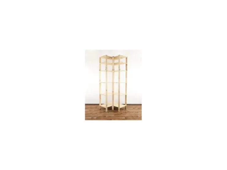PROREGAL Eckregal Woodland HxBxT 230 x 85 x 50 cm Fachlast 120 kg 6 Fachboden Kiefernholz Natur* Eckregale