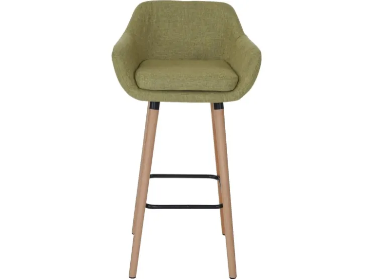 PROREGAL 2er-Set Barhocker Oslo Mit Lehne Sitzhöhe 79cm Textil Barstuhl Tresenhocker