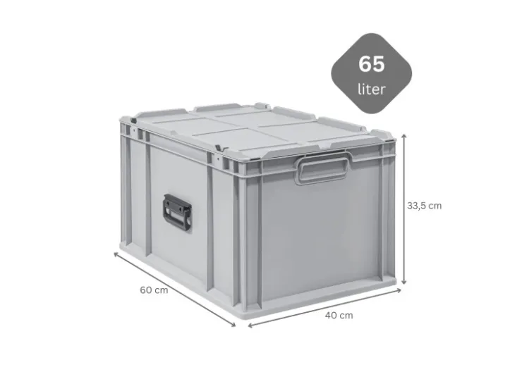 PROREGAL Eurobox Nextgen Portable HxBxT 335x 40 x 60 cm 65 Liter Eurobehälter Transportbox Transportbehälter Stapelbehälter* Aufbewahrung