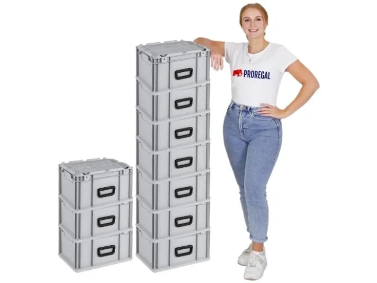 PROREGAL Eurobox Nextgen Portable HxBxT 235x 30 x 40 cm 20 Liter Eurobehälter Transportbox Transportbehälter Stapelbehälter* Aufbewahrung