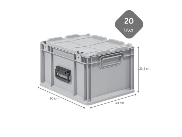 PROREGAL Eurobox Nextgen Portable HxBxT 235x 30 x 40 cm 20 Liter Eurobehälter Transportbox Transportbehälter Stapelbehälter* Aufbewahrung