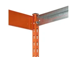 PROREGAL Fachbodenregal Stecksystem Vierkant-Profil Grundregal HxBxT 200 x 132,5 x 80 cm 5 Ebenen Einseitige Bauart Fachlast 200 kg