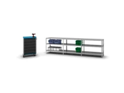 PROREGAL Fachbodenregal Schraubsystem Light-Duty Grundregal HxBxT 80 x 100 x 40 cm 3 Ebenen Fachlast 125 kg Beidseitig Nutzbar