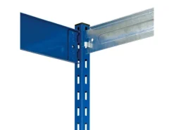 PROREGAL Fachbodenregal Stecksystem Vierkant-Profil Grundregal HxBxT 200 x 132,5 x 80 cm 5 Ebenen Einseitige Bauart Fachlast 200 kg Enzian