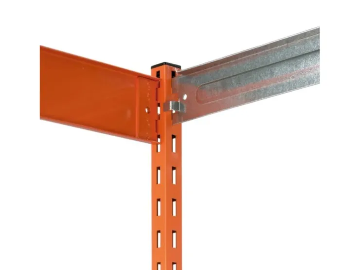 PROREGAL Fachbodenregal Stecksystem Vierkant-Profil Grundregal HxBxT 200 x 132,5 x 40 cm 5 Ebenen Einseitige Bauart Fachlast 200 kg* Büroregale
