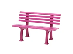 PROREGAL Gartenbank Antigua 2 Sitzer HxBxT 74 x 120 x 54 cm Witterungskunststoff & UV Beständiger Kunststoff Parkbank Sitzbank* Sitzbänke