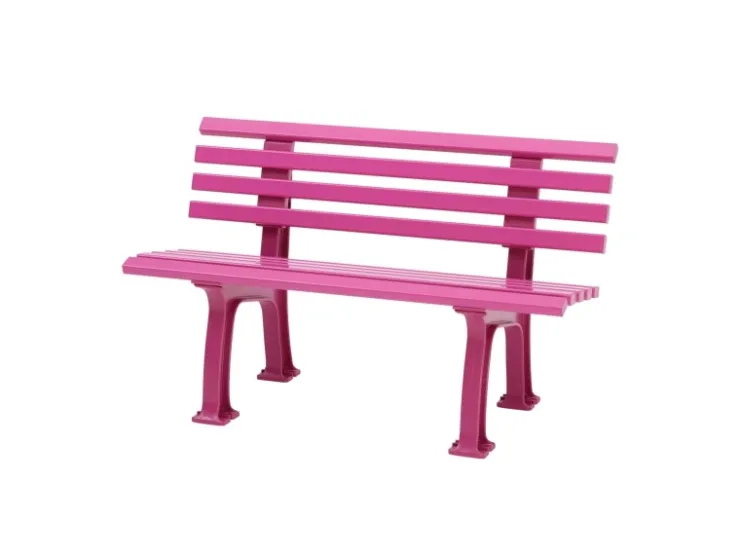 PROREGAL Gartenbank Antigua 2 Sitzer HxBxT 74 x 120 x 54 cm Witterungskunststoff & UV Beständiger Kunststoff Parkbank Sitzbank* Sitzbänke