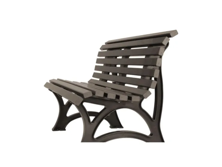 PROREGAL Gartenbank Jamaika 3 Sitzer HxBxT 80 x 150 x 64cm Witterungskunststoff & UV Beständiger Kunststoff Parkbank Sitzbank