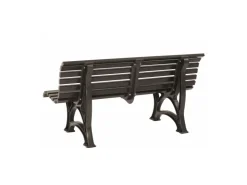 PROREGAL Gartenbank Jamaika 3 Sitzer HxBxT 80 x 150 x 64cm Witterungskunststoff & UV Beständiger Kunststoff Parkbank Sitzbank