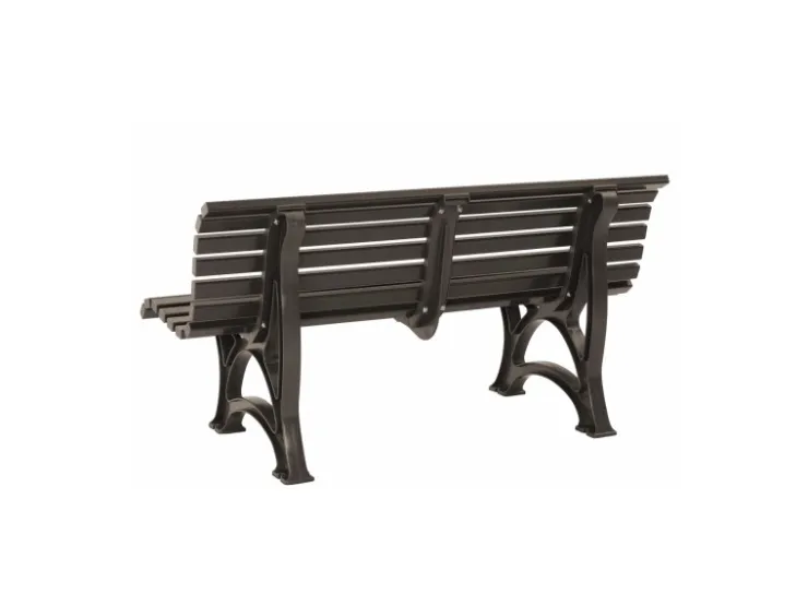 PROREGAL Gartenbank Jamaika 3 Sitzer HxBxT 80 x 150 x 64cm Witterungskunststoff & UV Beständiger Kunststoff Parkbank Sitzbank