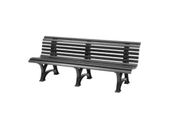 PROREGAL Gartenbank Jamaika 4 Sitzer HxBxT 80 x 200 x 64 cm Witterungskunststoff & UV Beständiger Kunststoff Parkbank Sitzbank* Sitzbänke