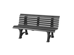 PROREGAL Gartenbank Jamaika 3 Sitzer HxBxT 80 x 150 x 64cm Witterungskunststoff & UV Beständiger Kunststoff Parkbank Sitzbank* Sitzbänke