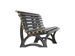 PROREGAL Gartenbank Jamaika 3 Sitzer HxBxT 80 x 150 x 64cm Witterungskunststoff & UV Beständiger Kunststoff Parkbank Sitzbank* Sitzbänke