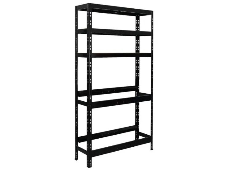 PROREGAL Getränkekistenregal Bodensee 6 Kisten mit 3 Ablagen Schwarz HxBxT 180 x 100 x 30 cm Freistehend Kistenständer Getränkeregal* Weitere Regale|Regale Schwarz