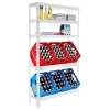 PROREGAL Getränkekistenregal Bodensee HxBxT 180 x 100 x 30 cm 6 Kisten und 3 Boards Weiss